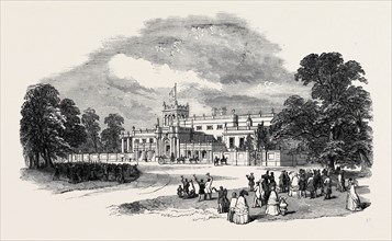 SHRUBLAND PARK, NEAR IPSWICH, THE SEAT OF SIR W.F. MIDDLETON, BART., ARRIVAL OF PRINCE ALBERT,
