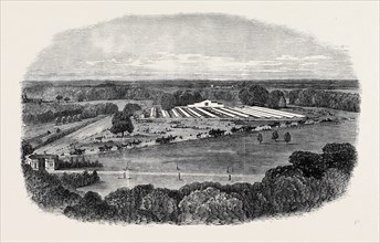 THE AGRICULTURAL SHOW, SKETCHED FROM THE NORTH TERRACE OF WINDSOR CASTLE, THE ROYAL AGRICULTURAL