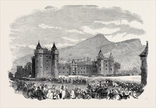 THE PROCESSlON ENTERING THE PALACE OF HOLYROOD