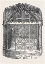 RESTORED IRONWORK OF THE CHANTRY AND TOMB OF HENRY V., IN WESTMINSTER ABBEY