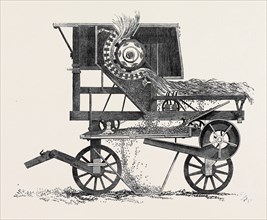 GARRETT'S IMPROVED THRASHING MACHIHE, SECTION, THE GREAT EXHIBITION, AGRICULTURAL IMPLEMENTS