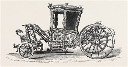 THE LOAN COLLECTION, SOUTH KENSINGTON MUSEUM: CARRIAGE OF THE EIGHTEENTH CENTURY, LENT BY THE EARL