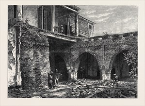 PART OF THE OLD FORT, CALCUTTA, INDIA, 1869