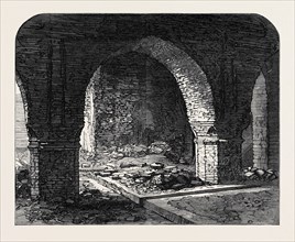 ARCH IN THE OLD FORT, CALCUTTA, INDIA, 1869