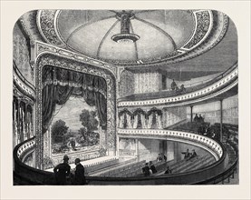 THE NEW GLOBE THEATRE, STRAND, LONDON, UK, 1869