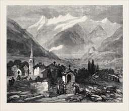 THE NEW OVERLAND ROUTE TO INDIA: MODANE, AT THE NORTH END OF THE TUNNEL UNDER MONT CENIS, 1869