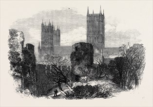 RUINS OF THE BISHOP'S OLD PALACE, LINCOLN, 1869, UK