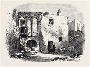 THE NEW OVERLAND ROUTE TO INDIA: THE HOUSE OF VIRGIL, BRINDISI, 1869