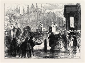 THE WESTMINSTER ELECTION PETITION: ARRIVAL OF THE JUDGE AND SHERIFFS AT THE WESTMINSTER