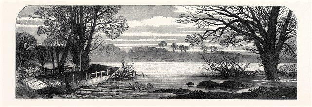 THE HUNTING DISASTER IN YORKSHIRE: THE FERRY-BOAT ON THE URE, 1869