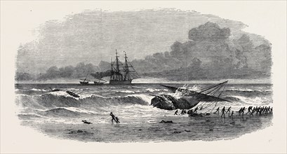SUPPRESSION OF THE SLAVE TRADE ON THE EAST COAST OF AFRICA: RUNNING ON SHORE OF A SLAVE-DHOW TO