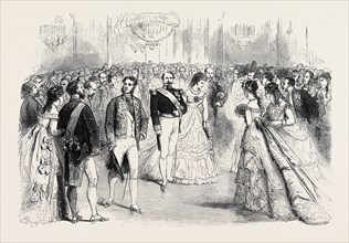 A STATE BALL AT THE TUILERIES: PRESENTATIONS TO THE EMPEROR AND EMPRESS BEFORE THE BALL, PARIS,