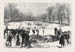THE THAMES ROWING CLUB, ATHLETIC SPORTS IN PUTNEY PARK, LONDON, 1869, UK