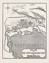 PLAN OF THE TOWN AND INLAND PORT OF ISMAÃèÂèLIA, 1869