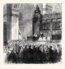 ENTHRONEMENT OF THE BISHOP OF LONDON IN ST. PAUL'S CATHEDRAL, LONDON, UK, 1869