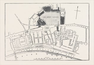 PROPOSED SITES FOR THE NEW LAW COURTS: PLAN OF MR. F. SHIELDS FOR A NEW APPROACH TO THE CAREY