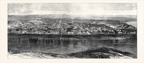 TOWN OF WANGANUI, NEW ZEALAND, 1869