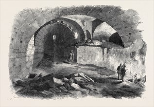 THE EXPLORATIONS AT JERUSALEM: WILSON'S ARCH, HARAM WALL, 1869