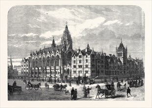 COLUMBIA MARKET, BETHNAL GREEN, BUILT BY MISS BURDETT-COUTTS, LONDON, UK, 1869