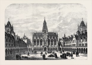 COLUMBIA MARKET, BETHNAL GREEN: THE QUADRANGLE, LONDON, UK, 1869