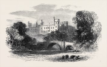 LISMORE CASTLE, IRELAND, VISITED BY PRINCE ARTHUR, 1869