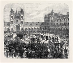 THE OPENING OF COLUMBIA MARKET, BUILT BY MISS BURDETT-COUTTS: THE ARCHBISHOP OF CANTERBURY