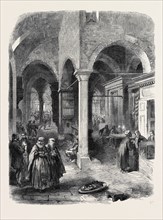 THE BAZAAR AT CONSTANTINOPLE, TURKEY, ISTANBUL, 1869