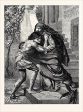 "THE PRODIGAL'S RETURN," BY E.J. POYNTER, A.R.A., IN THE EXHIBITION OF THE ROYAL ACADEMY, 1869