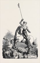 ST. GEORGE SLAYING THE DRAGON, FROM THE OLD PALACE AT PRAGUE