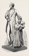 STATUE OF RICHARD OASTLER AT BRADFORD, UK, 1869