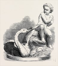 "CHILD AND SWAN" (SCULPTURE), BY J.S. WESTMACOTT, IN THE ROYAL ACADEMY EXHIBITION, 1869