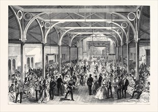 THE GUARDS' INSTITUTE, VAUXHALL BRIDGE ROAD, LONDON: THE BALL ROOM, 1869, UK