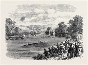 THE REGATTA AT HENLEY-ON-THAMES, UK, 1869