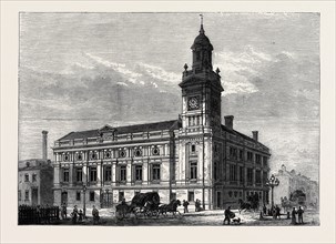THE HOLBORN TOWNHALL, LONDON, 1880