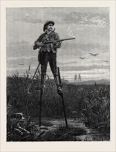 A SPORTSMAN OF THE LANDES, FRANCE, 1880