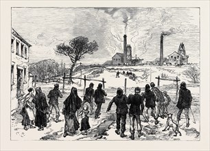 THE LEYCETT COLLIERY DISASTER, NEAR NEWCASTLE-UNDER-LYNE: THE EXPLOSION, 1880