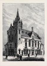 CROSSHILL AND GOVANHILL BURGH HALL, NEAR GLASGOW, SCOTLAND, 1880