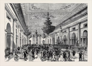 THE ATTEMPT ON THE CZAR'S LIFE: THE GRAND BALL-ROOM, WINTER PALACE, ST. PETERSBURG, RUSSIA, 1880