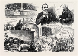 THE GENERAL ELECTION: CONSERVATIVE MEETING AT HENGLER'S CIRCUS, LIVERPOOL, 1880
