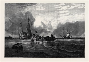 "PASSAGE BOAT ON THE SCHELDT." FROM THE PICTURE BY C. STANFIELD, R.A., IN THE SHEEPSHANKS