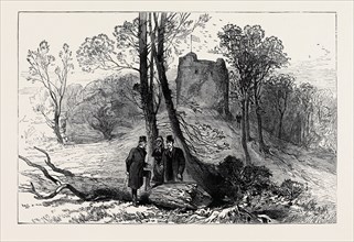 RUINS OF THE OLD CASTLE, HAWARDEN, 1880