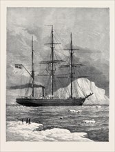 THE SWEDISH ARCTIC EXPLORING SHIP VEGA AMONG ICEBERGS, 1880