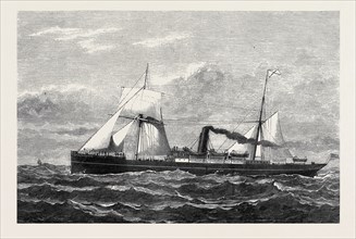 THE UNION COMPANY'S NEW STEAMSHIP "TROJAN," FOR THE CAPE MAIL LINE, 1880