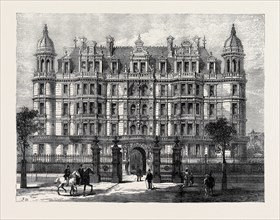 NEW BUILDINGS, TEMPLE GARDENS, 1880