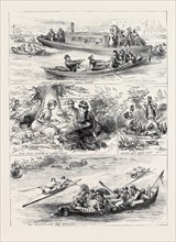 HENLEY REGATTA: SKETCHES ON THE RIVER, 1880