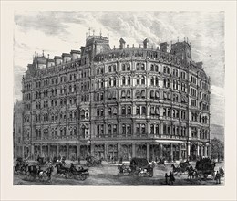 THE NEW GRAND HOTEL, CHARING CROSS (ON THE SITE OF NORTHUMBERLAND HOUSE), LONDON, 1880