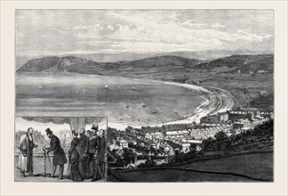 LLANDUDNO NEW WATERWORKS: THE PRINCE OF WALES TURNING ON THE WATER; LLANDUDNO AND LITTLE ORME'S