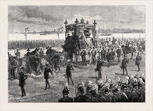 FUNERAL OF THE EMPRESS OF RUSSIA AT ST. PETERSBURG: THE FUNERAL PROCESSION, 1880
