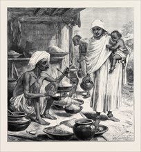 THE IMPENDING FAMINE IN BENGAL: A BENGALEE BENIAH OR GRAIN SELLER, 1874