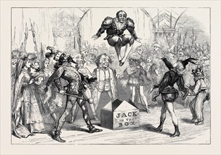 THE CHRISTMAS PANTOMIMES: SCENE FROM " JACK IN THE BOX," AT DRURY LANE THEATRE, LONDON, 1874